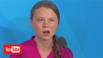 ﻿Greta Thunberg parla al presidente Trump